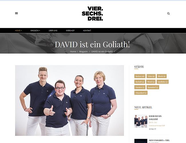 Vier Sechs Drei Beitrag